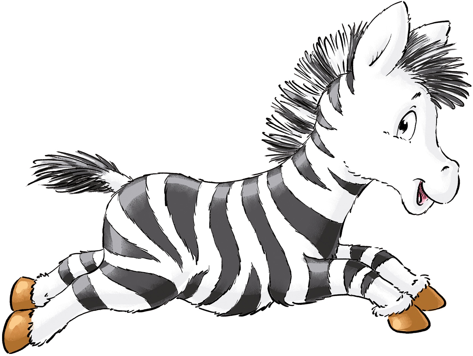 Ritzenhoff & Breker Kindergeschirr-Set »Happy Zoo, Zoe« mit Zebra-Dekor, 3 Teile, für 1 Person