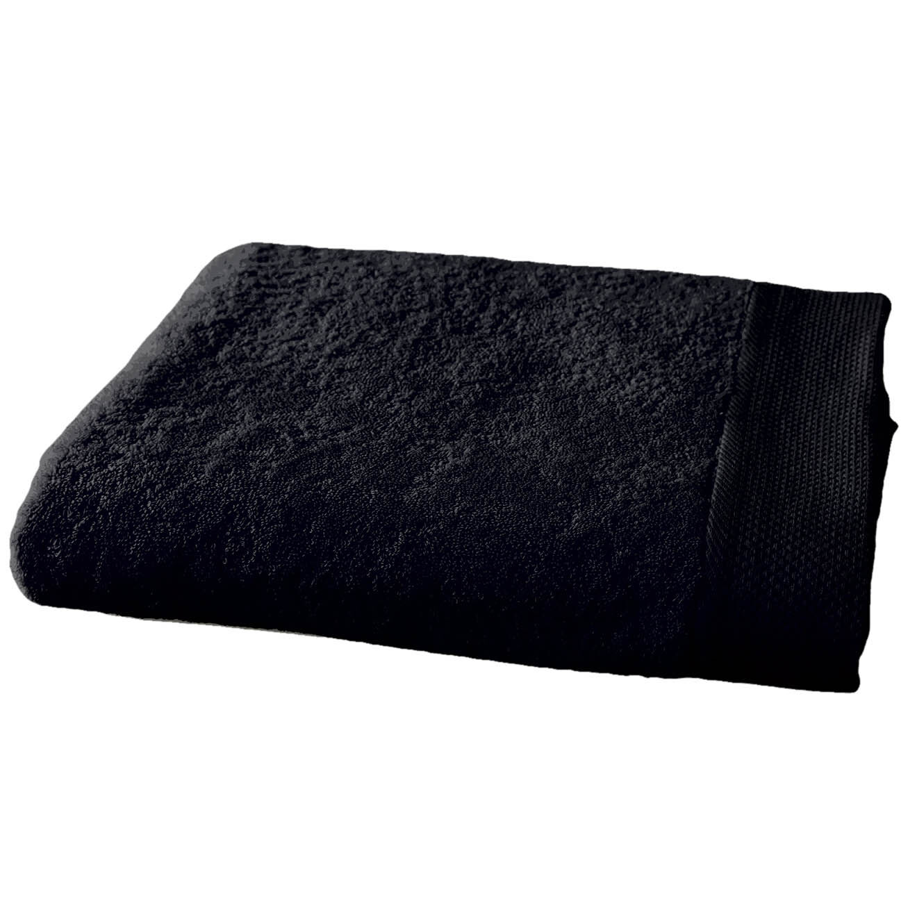 Soft by Perle de Coton Drap de bain noir - 100x150 cm