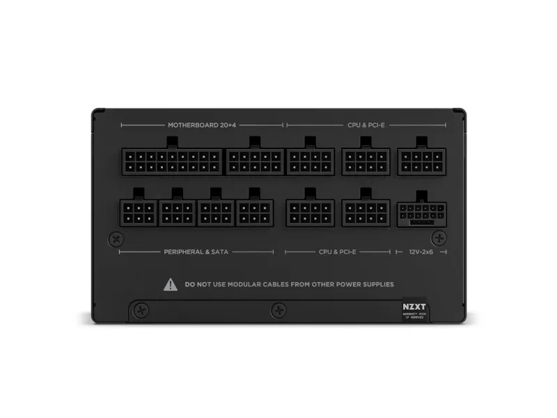 NZXT C-Series C1000 - Strømforsyning (intern) - ATX12V 3.1/ EPS12V 2.92 - 80 PLUS Gold - AC 100-240 V - 1000 Watt - aktiv PFC - Europa - mat sort