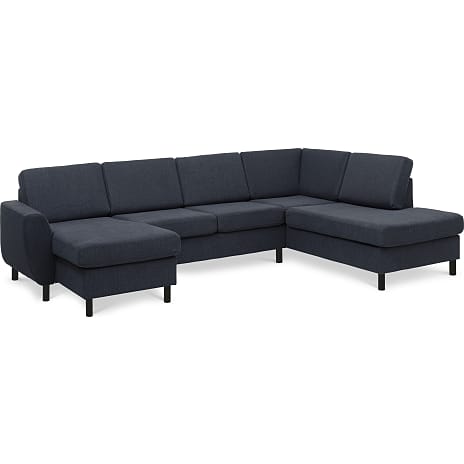 Madrid Nordic venstrevendt U-sofa - navy