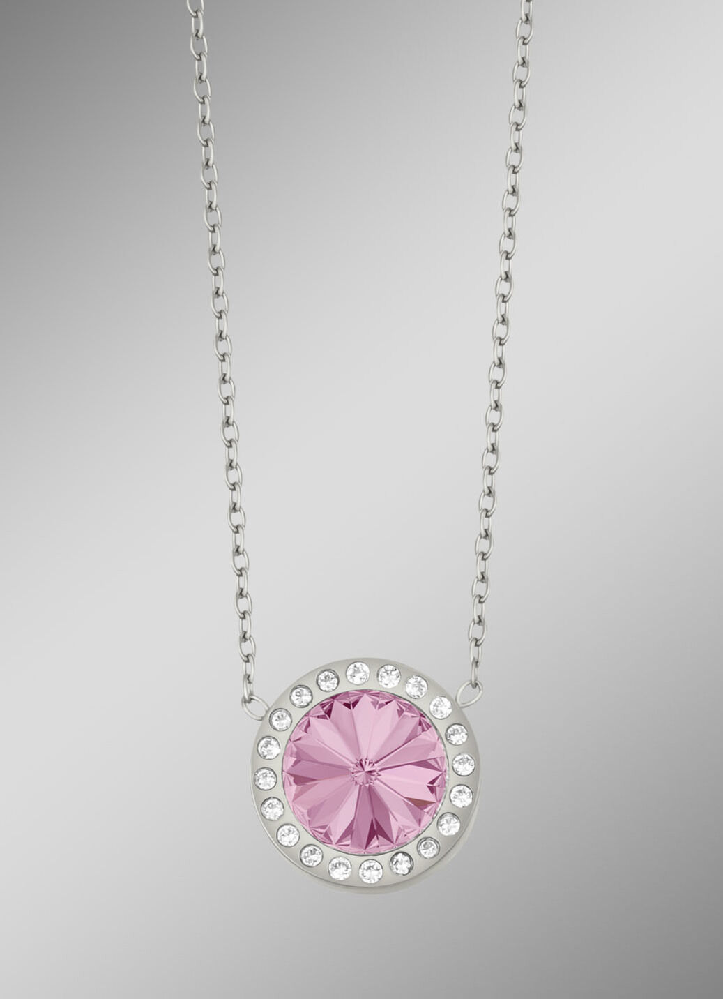 Halskette mit Swarovski®-Kristall in Pink
