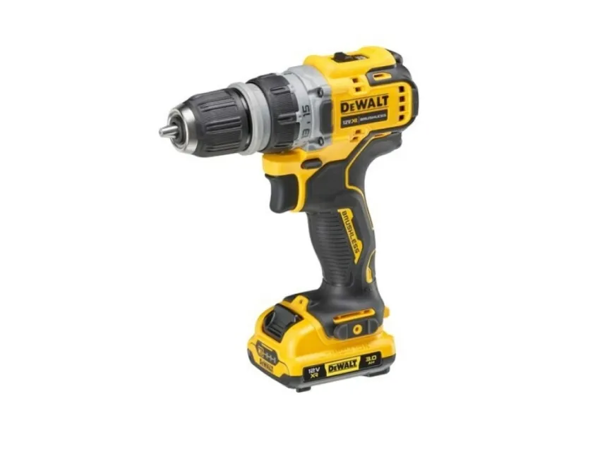 DeWALT DCD703L2T-QW, Pistolgreb boremaskine, Nøglefri, Sort, Gul, 1 cm, 1500 rpm, 2 cm - SOLO
