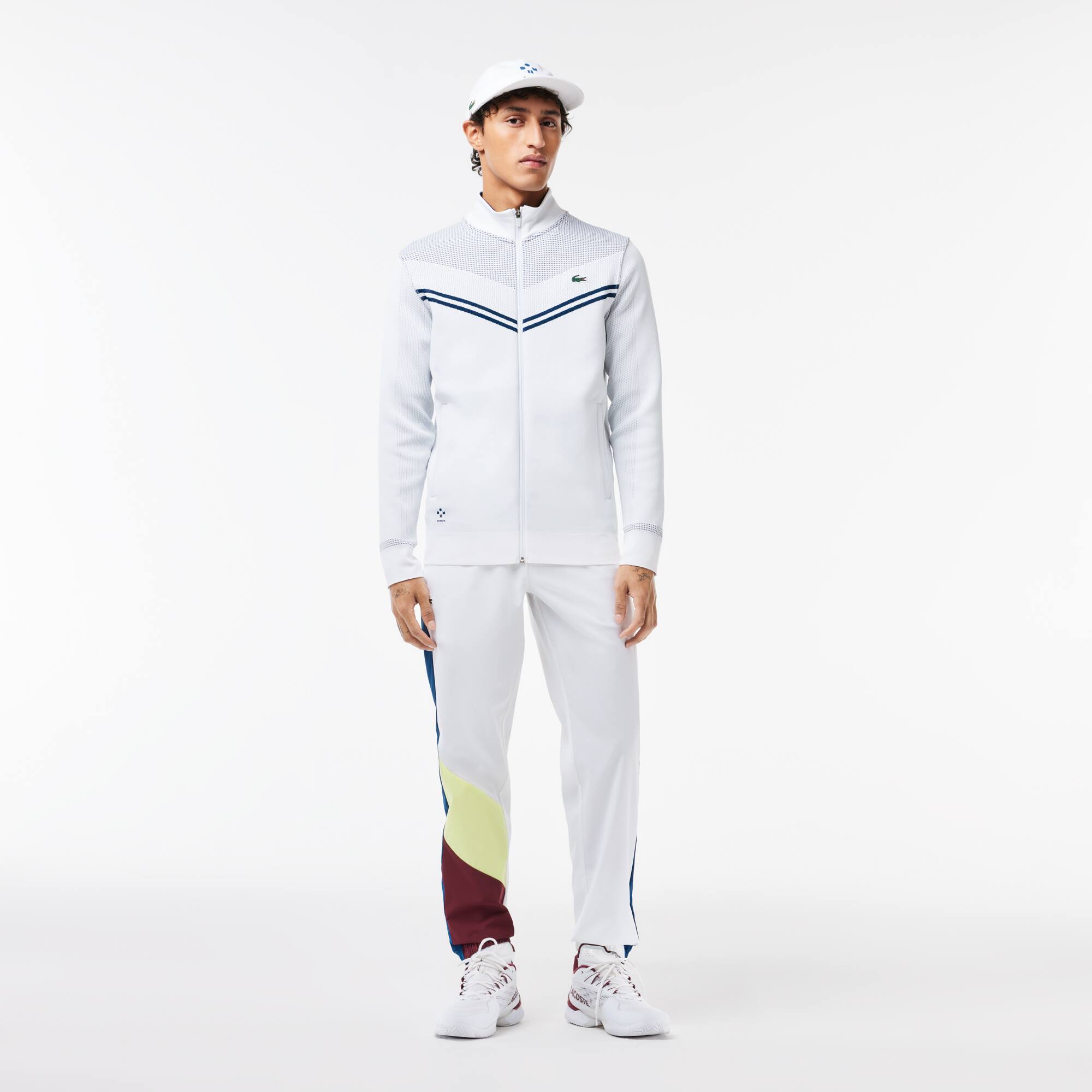 Veste d'après-match Lacoste Tennis x Daniil Medvedev Sweatshirts - Blanc - Lacoste - Homme