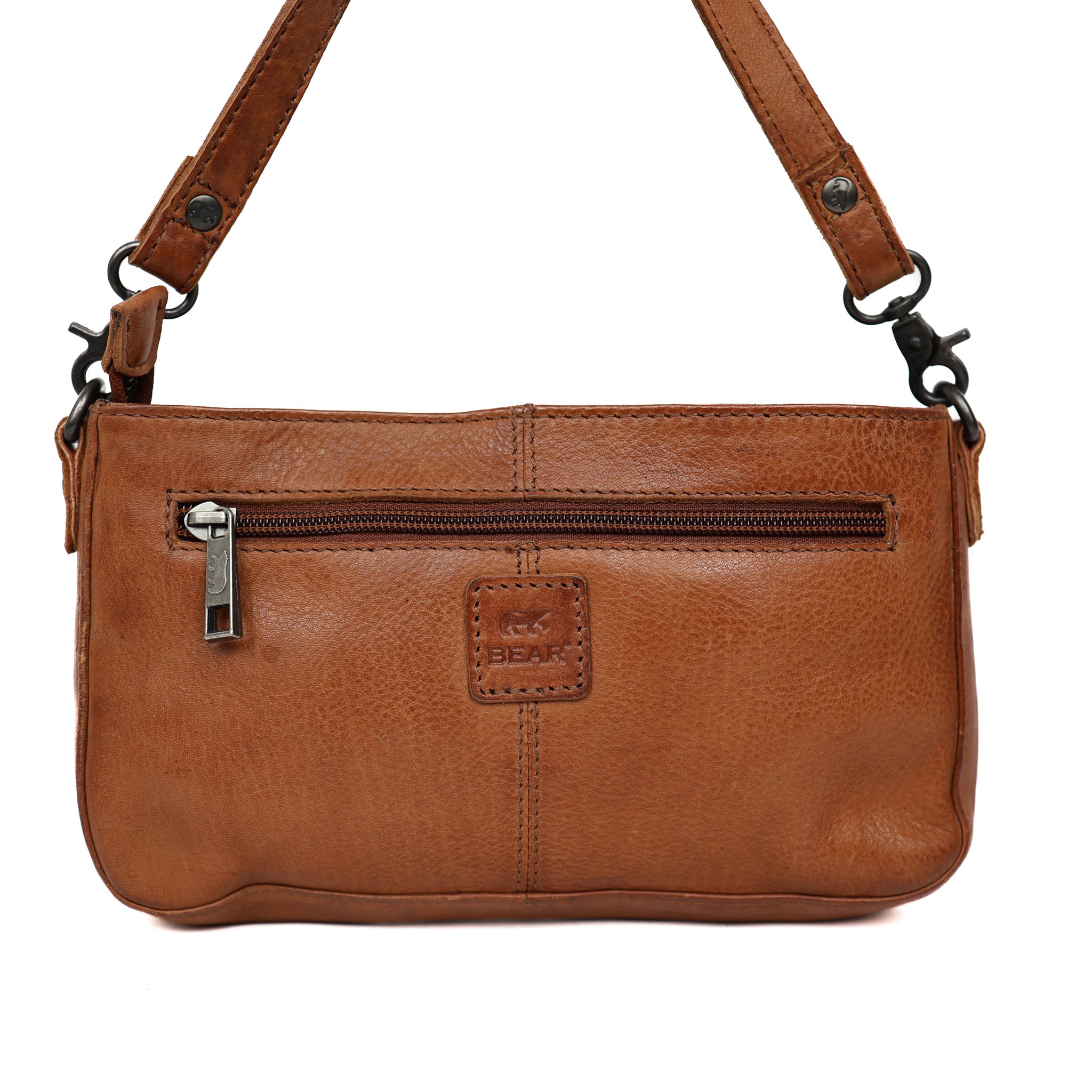 Klein hand-/schoudertasje 'Livia' cognac COGNAC