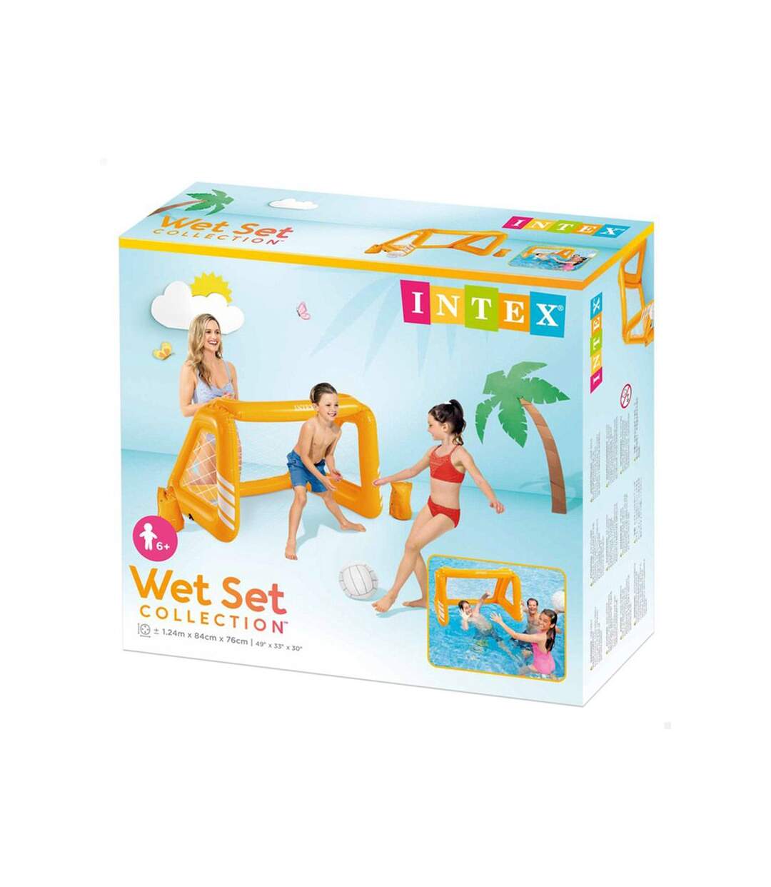 Jeu de Piscine Flottant  WaterPolo 81cm Jaune