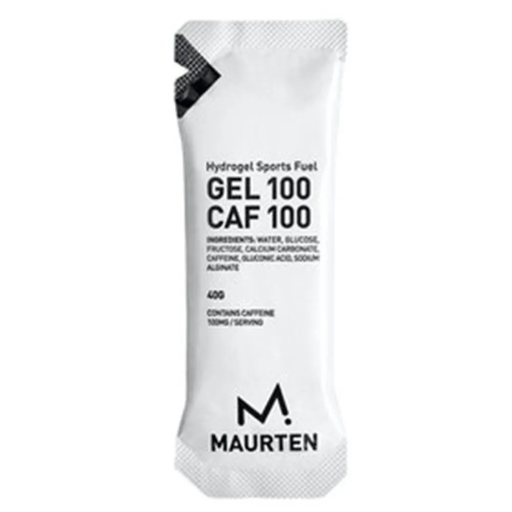 Maurten Gel 100 Caf 100 Schachtel mit Energiegelen Neutraler Geschmack 40g 12 einheiten