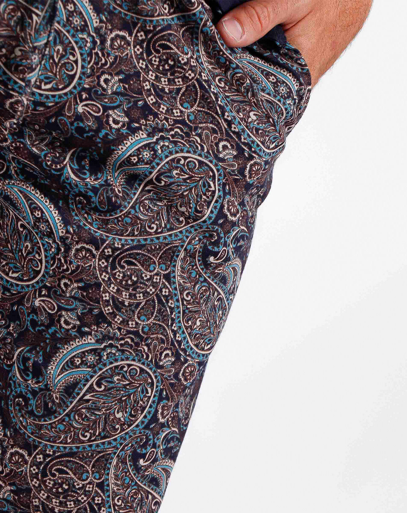 Admas Classic Pyjama en Cachemire bleu marine