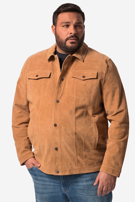 John F. Gee Lederjacke, Leder, Pigsplit-Leder, bis Gr. 84/86