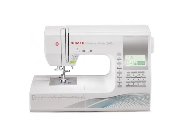 Singer Quantum Stylist 9960 - Symaskine - 600 søm - 13 et-trins knaphuller - LCD display