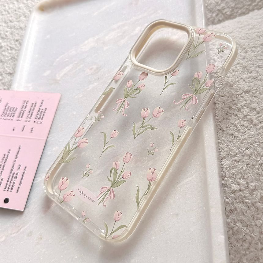 Bloeiende madeliefjes - Tulp telefoonhoesje - iPhone 16 Pro Max / 16 Pro / 16 Plus / 16 / 15 Pro Max / 15 Pro / 15 Plus / 15 / 14 Pro Max / 14 Pro / 14 Plus / 14 / 13 Pro Max / 13 Pro / 13
