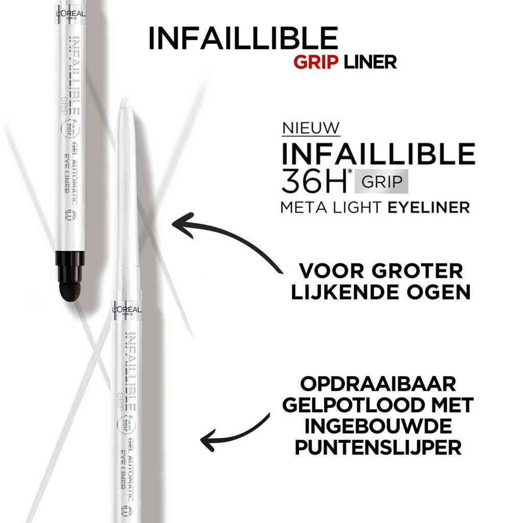 Oogpotlood witInfaillible Grip Liner eyeliner - 9 polar white
