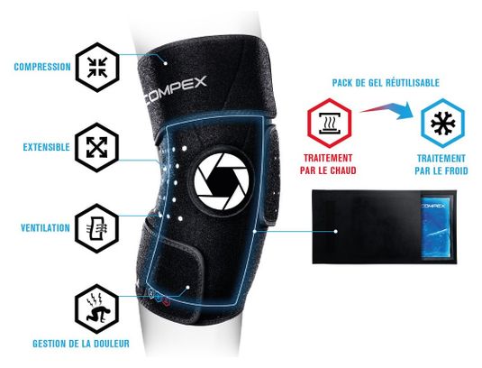 Traitement genoux Compex Coldform Chaud Froid   Poche