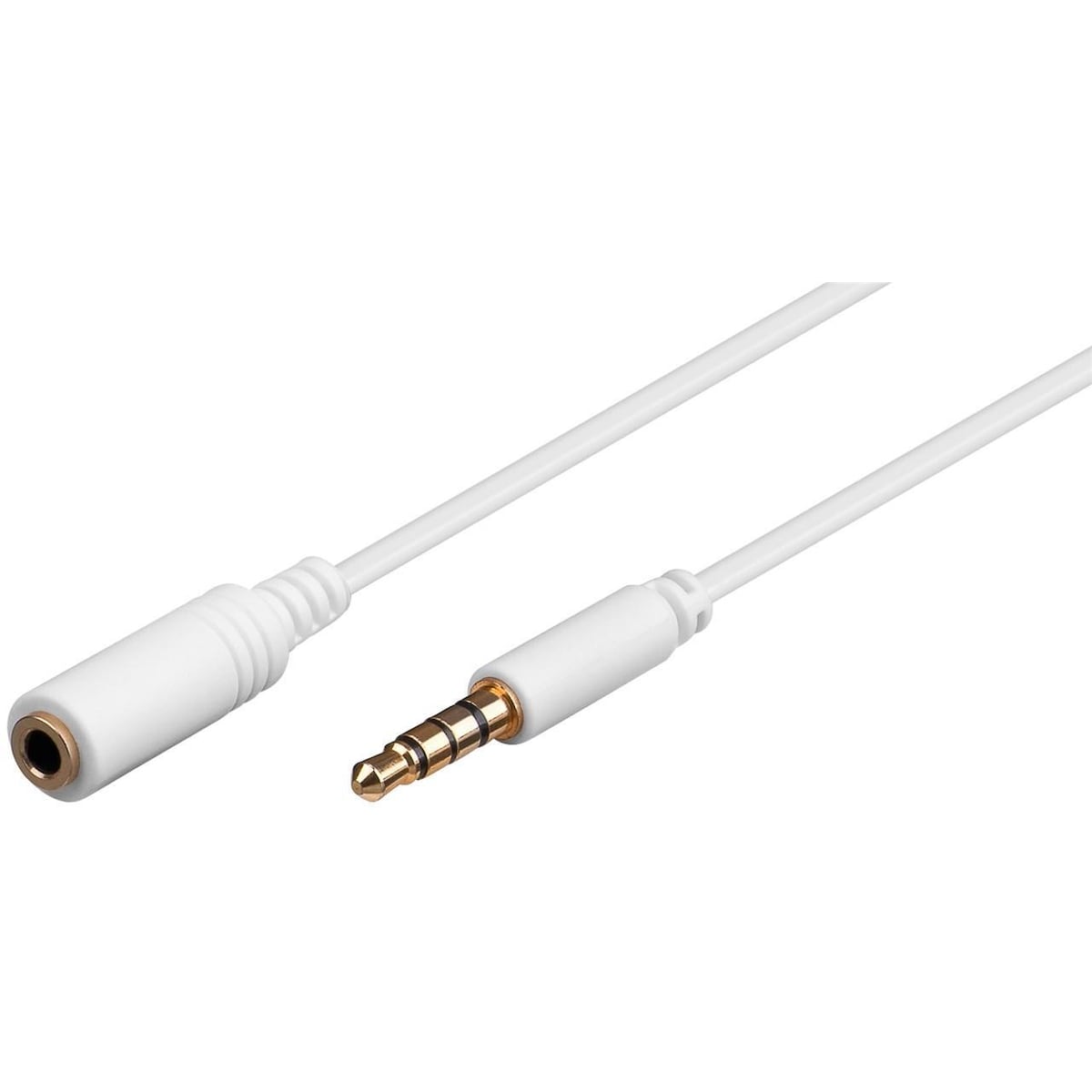 Goobay Hodetelefoner og AUX-forlengelseskabel  4-pinners 3,5 mm slank  CU