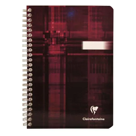 Clairefontaine Spiralbuch liniert, A5, 90 Blatt, sortiert