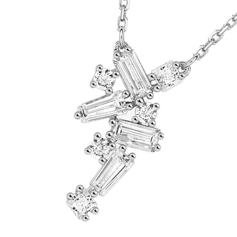 Collier Femme - Oxyde de zirconium - Or 18 Carats - Longueur : 42 cm