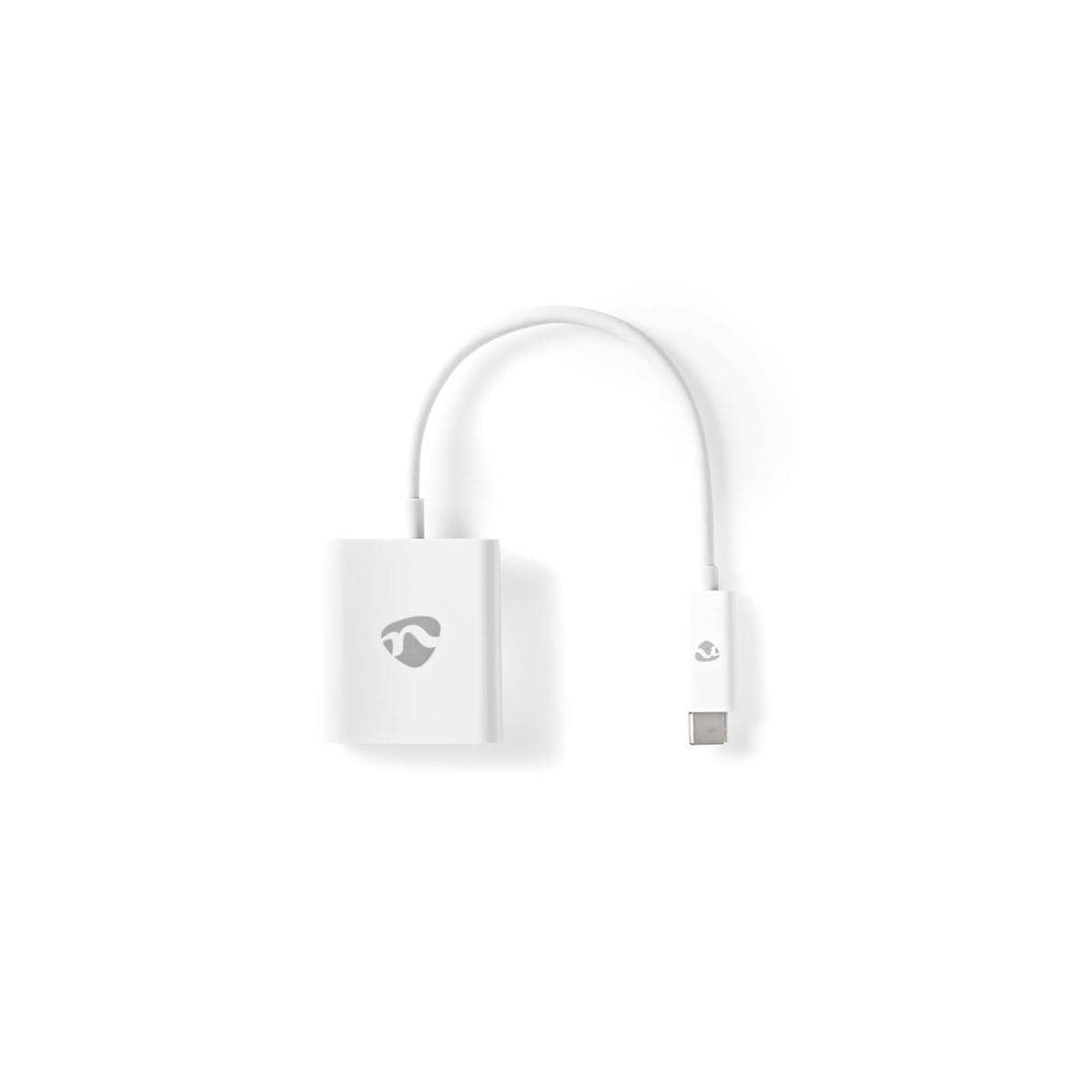 Nedis USB-C™ Adapter | USB 3.2 Gen 1 | USB-C™ Hann | HDMI™ Output | 4K@30Hz | 0.20 m | Rund | Nikkel belagt | PVC | Hvit | Boks
