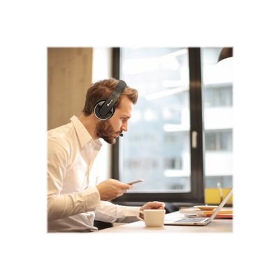 NGS VOX 800 - Casque filaire avec micro - connexion USB - noir