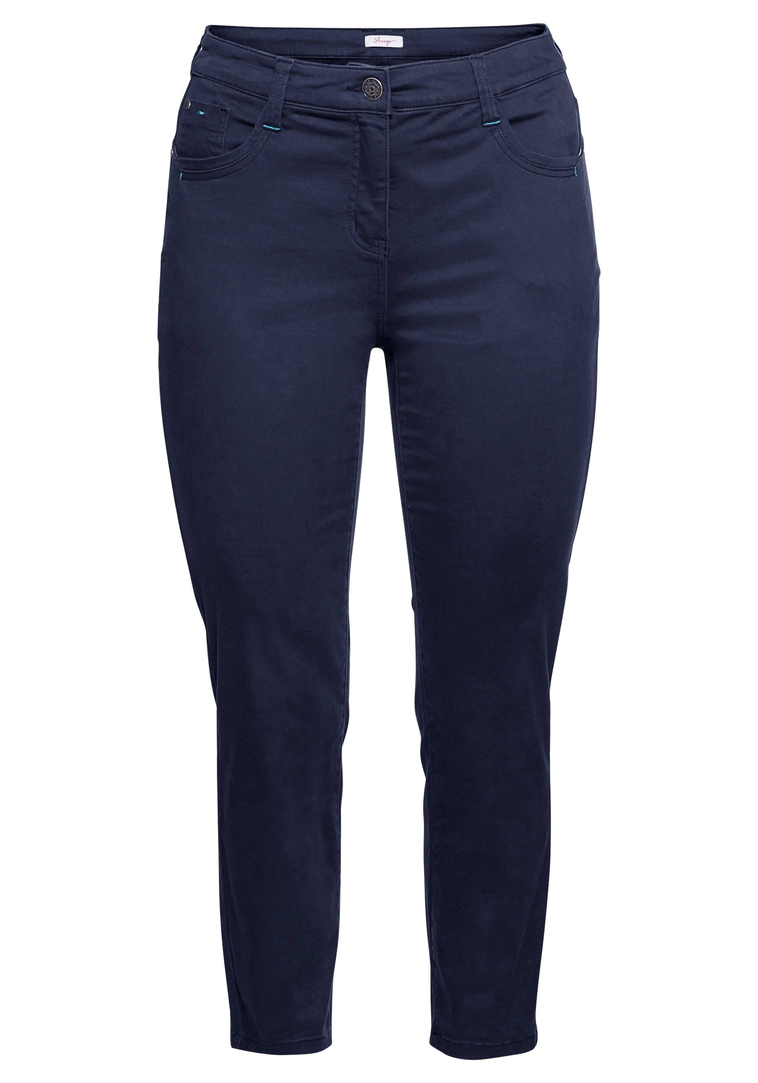 Schmale Stretchhose in Twill-Qualität