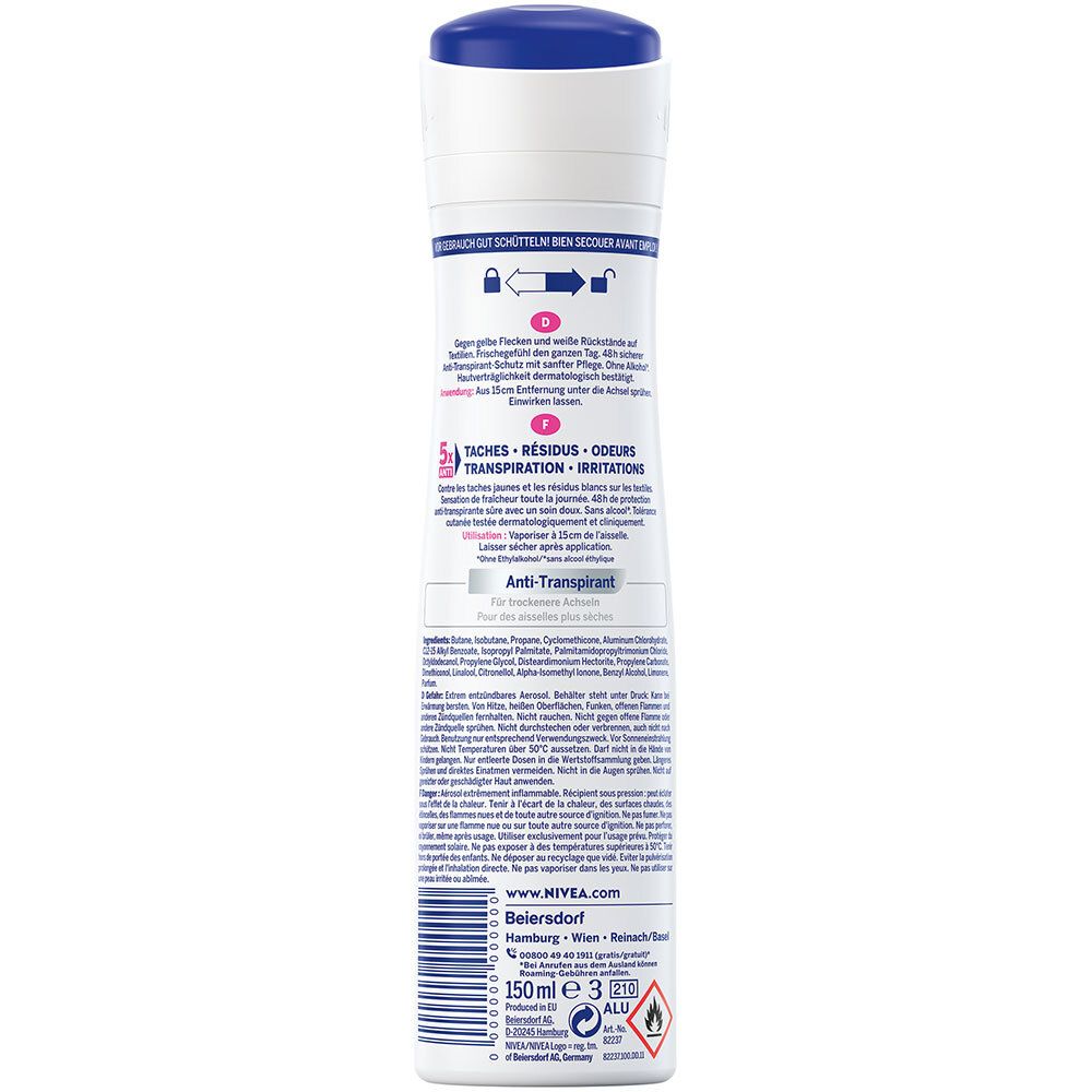 NIVEA® Deodorant Invisible Black & White Clear Spray