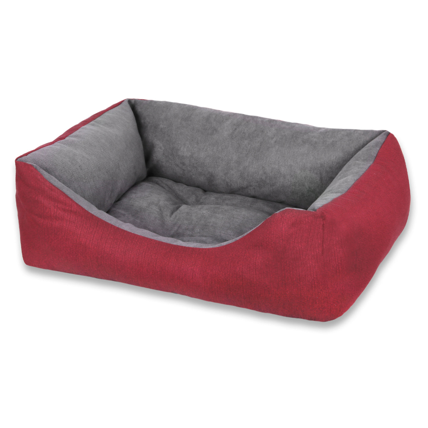 Cesta HOME MERCURY, cama confortável para cães, gatos e outros animais de estimação, com enchimento de fibra, resistente ao desgaste e durável (Grande, Bordô)