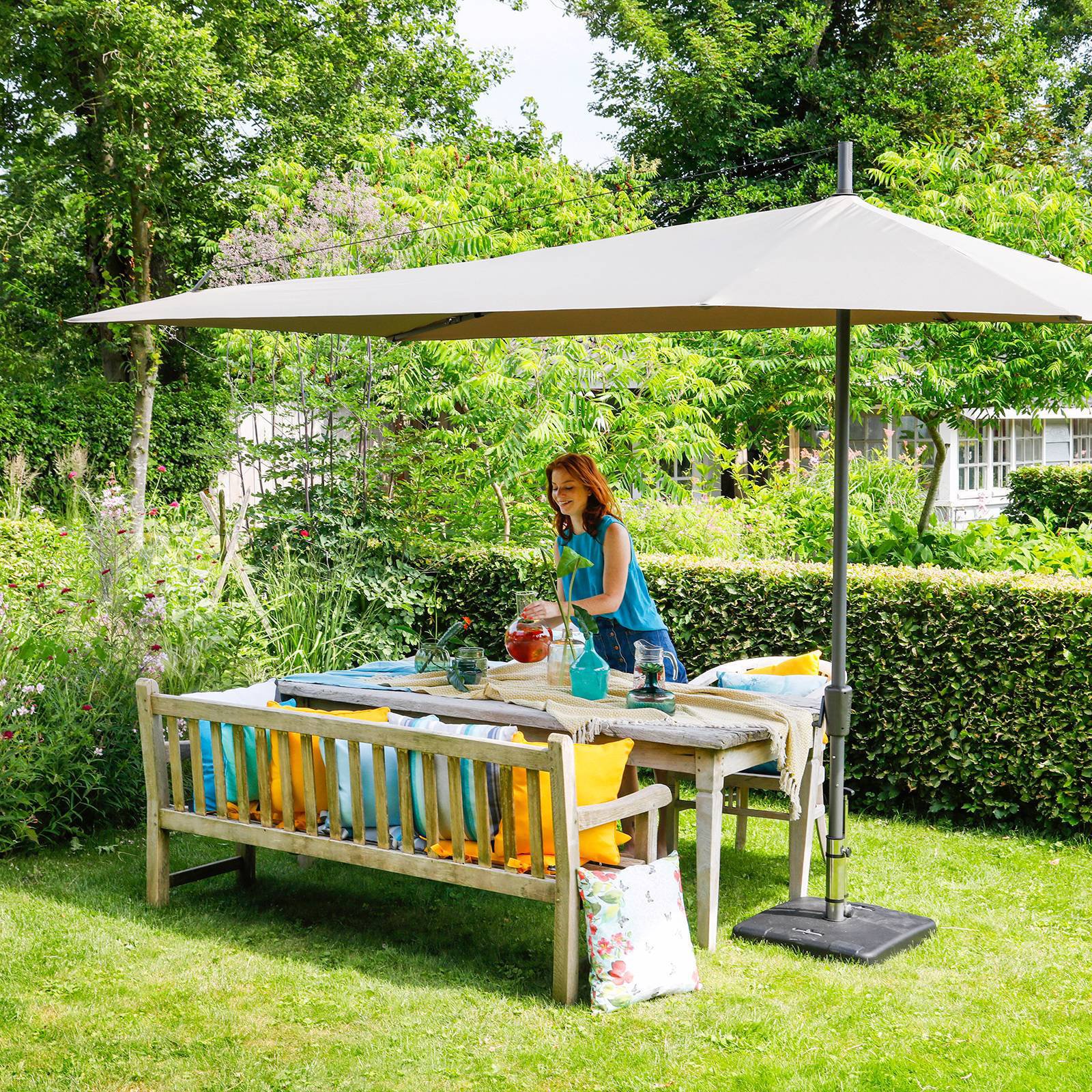 Madison parasol Asymetriq Sideway (360x220 cm)