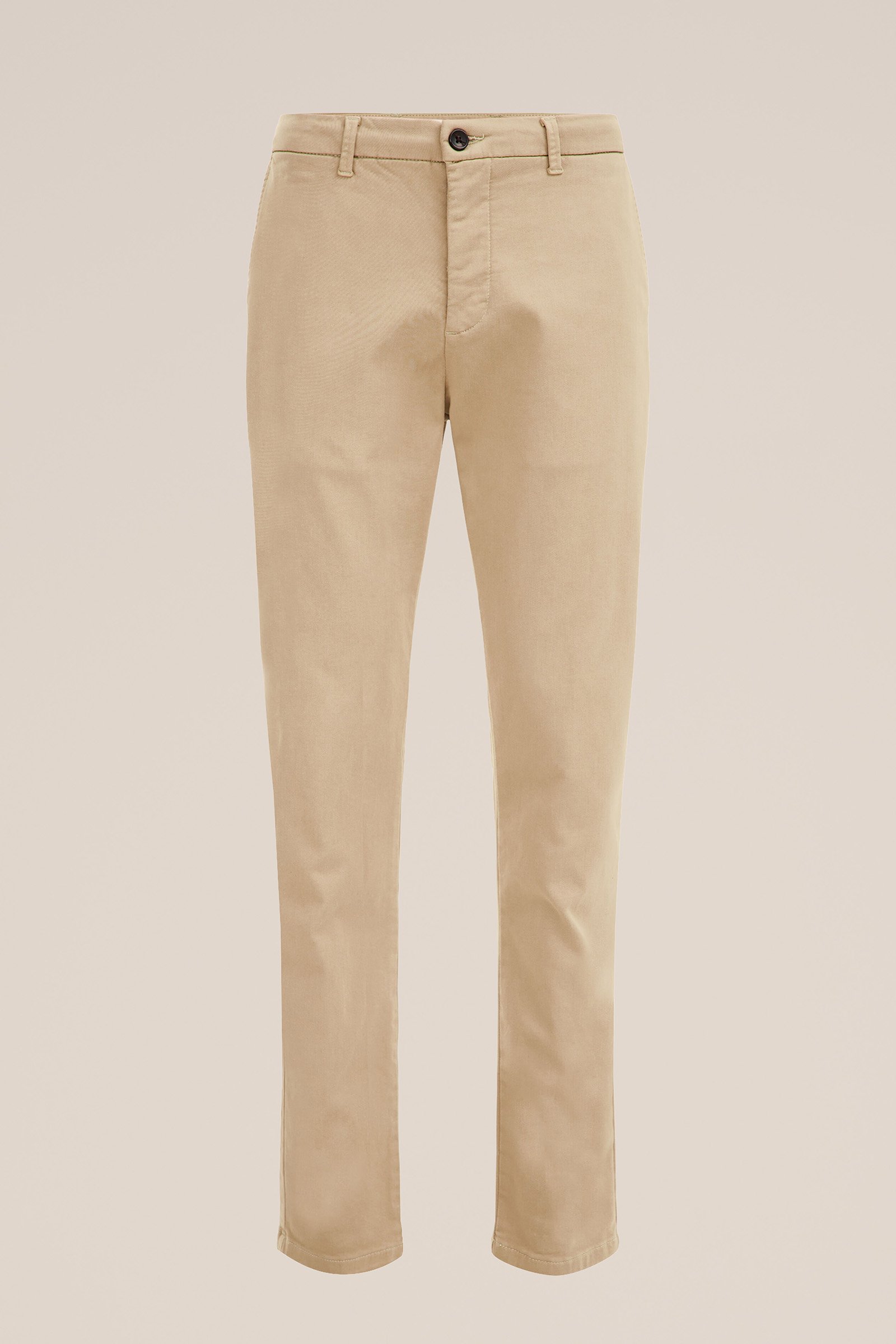slim fit chino van jog kwaliteit Fundamentals Beige