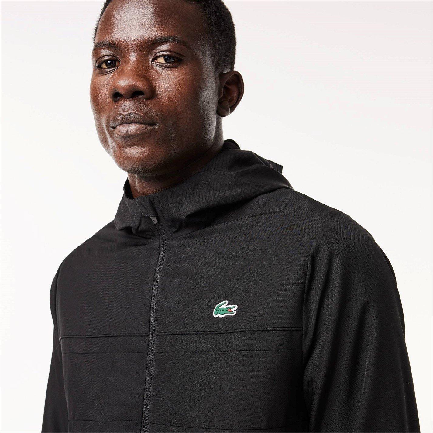 Lacoste Zipped Hooded Taffeta Sport Jacket