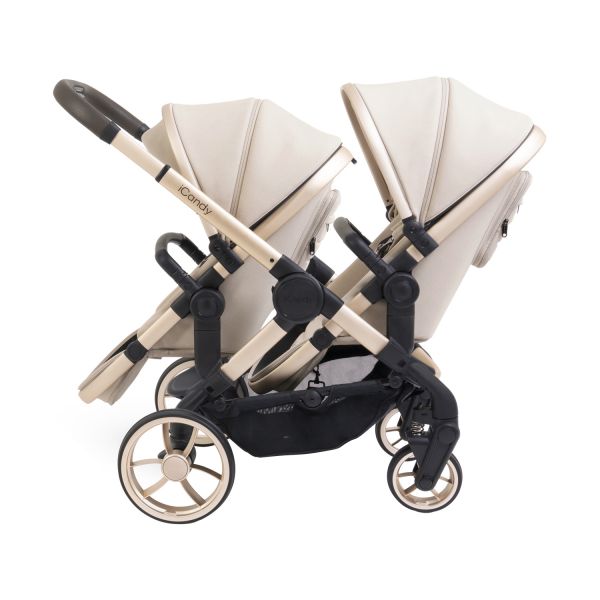 ICandy Peach 7 Twin Kinderwagen - Essentiel Bundel - Cookie