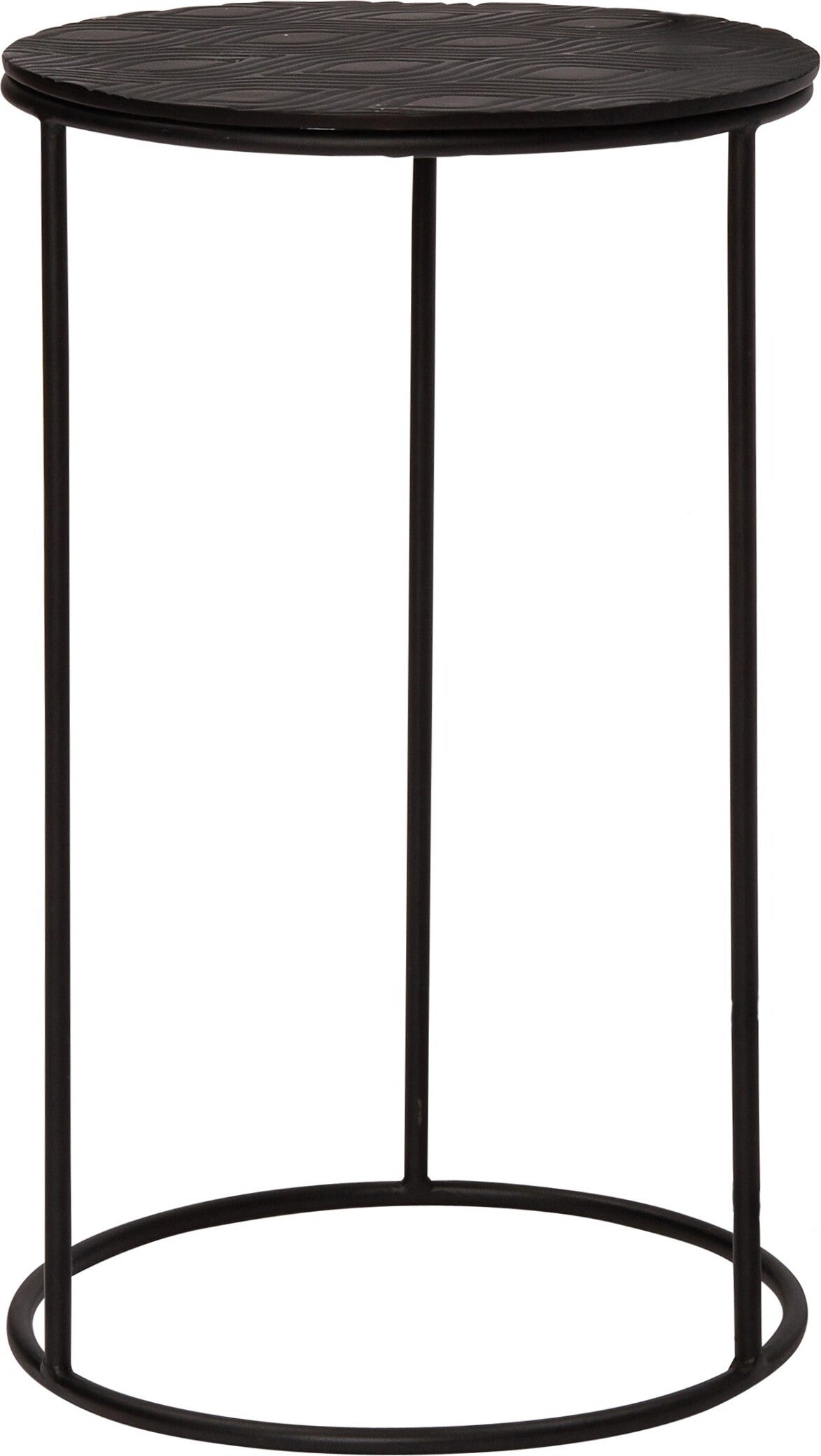 Intratuin bijzettafel Milou zwart D 30 H 47 cm