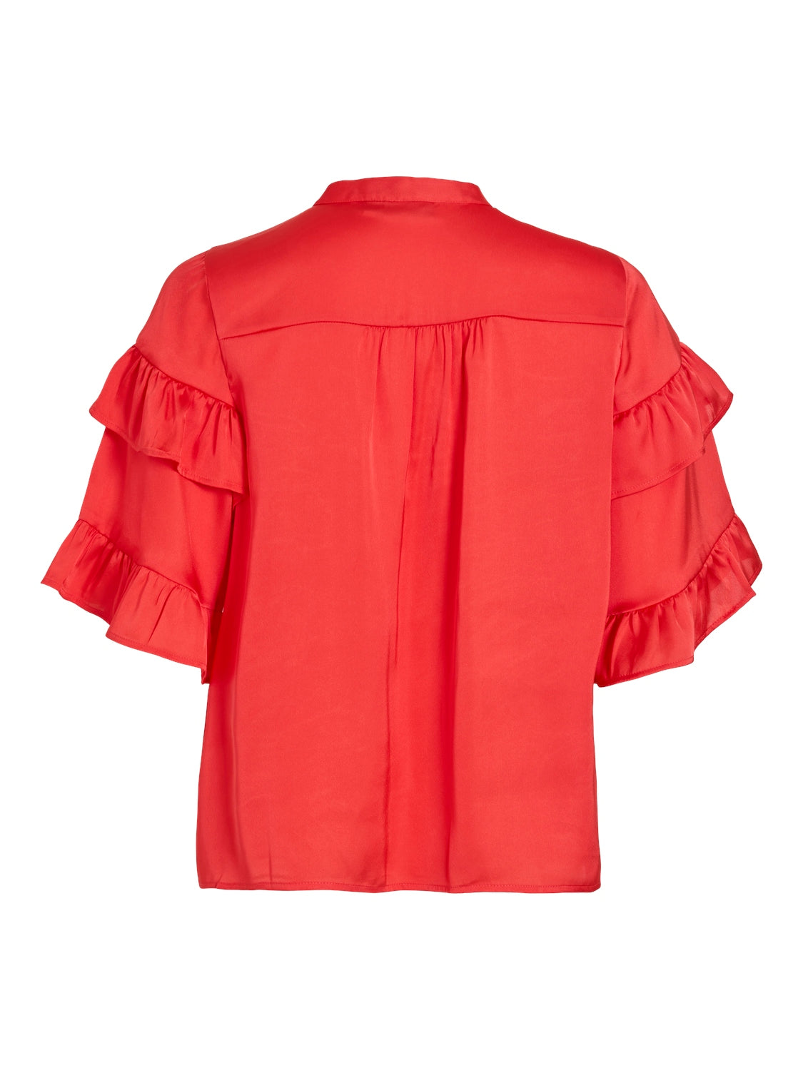 Vila  Vikavas Frill top - Poppy Red