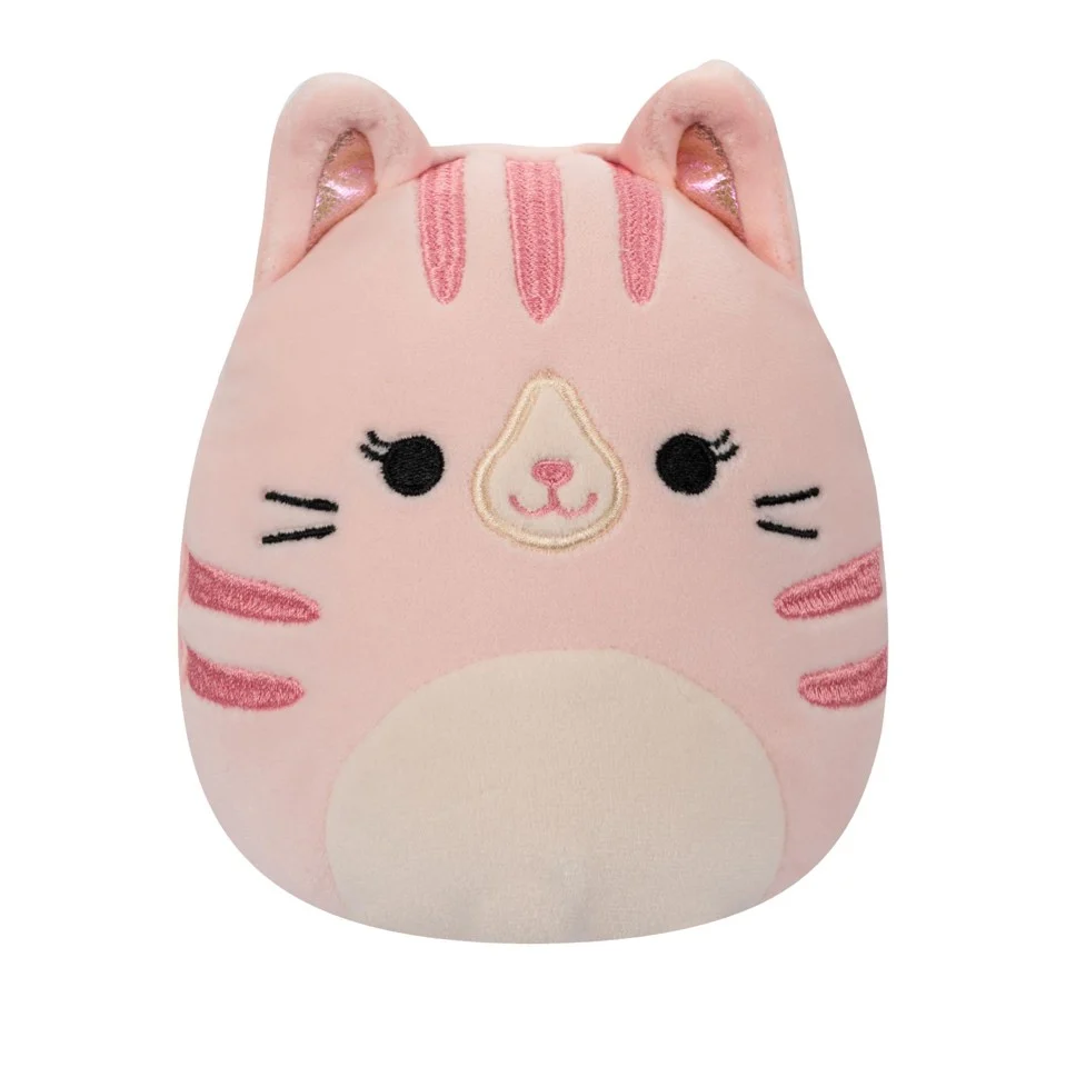 Squishmallows - Flip A Mallow 13 cm P17 - Laura The Pink Tabby Cat/Sheena The Tie Dye Swirl Dog