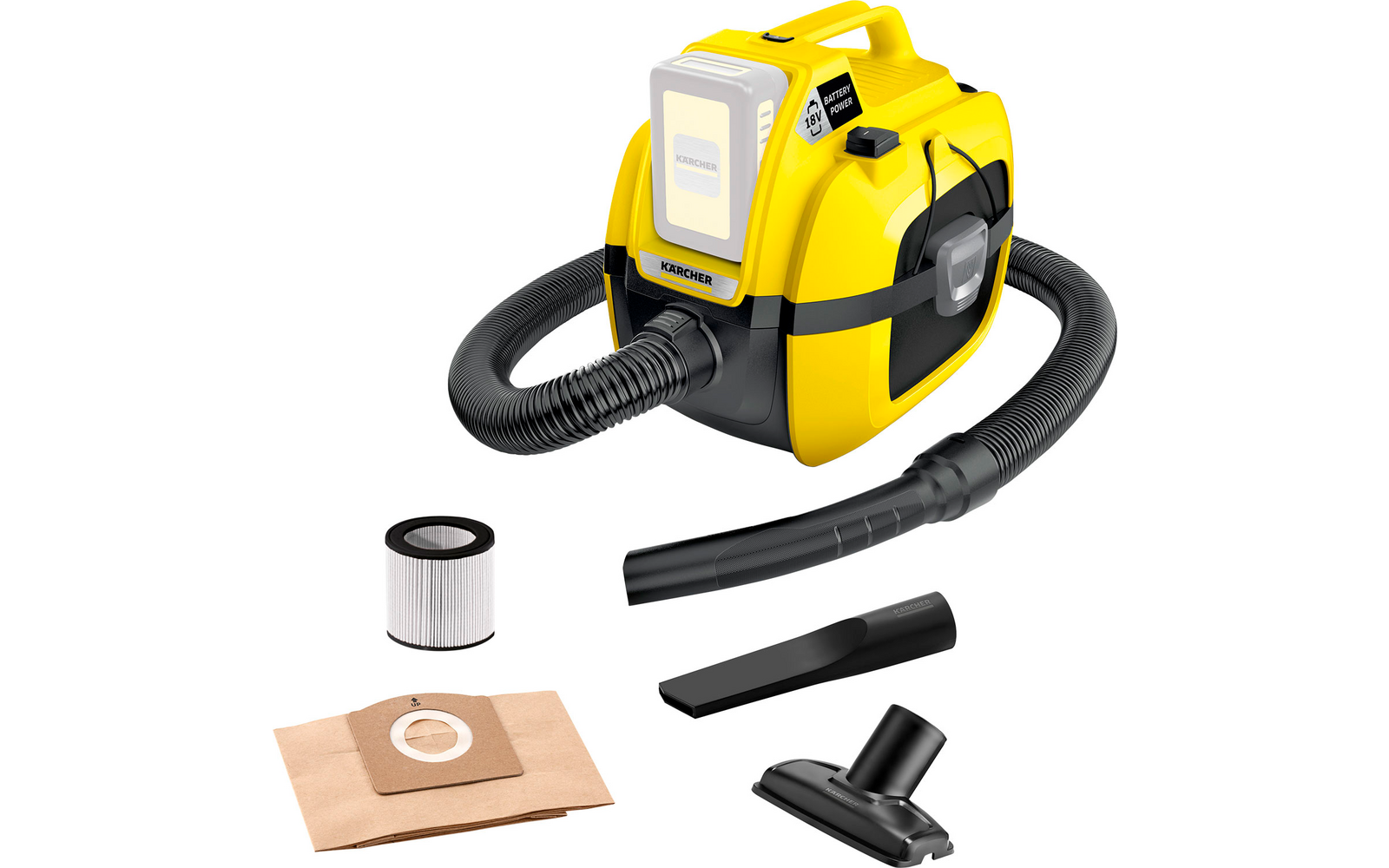 Kärcher WD 1  Compact Battery Akku-Mehrzwecksauger (ohne Akku)