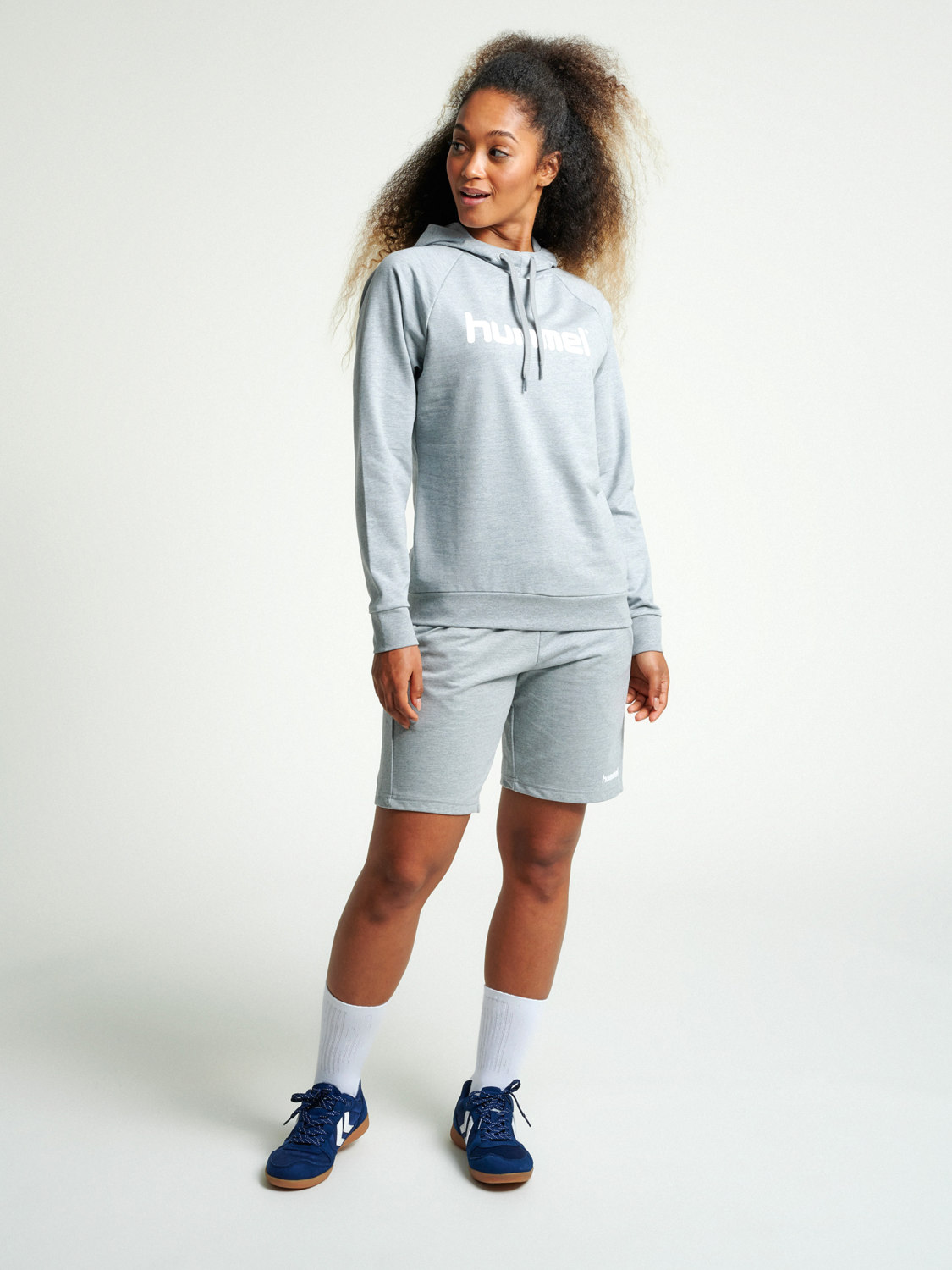 HUMMEL GO COTTON LOGO HOODIE WOMAN