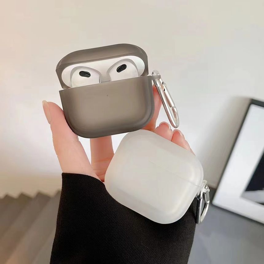 Galeon - Transparante, matte AirPods / Pro oortelefoonhoes
