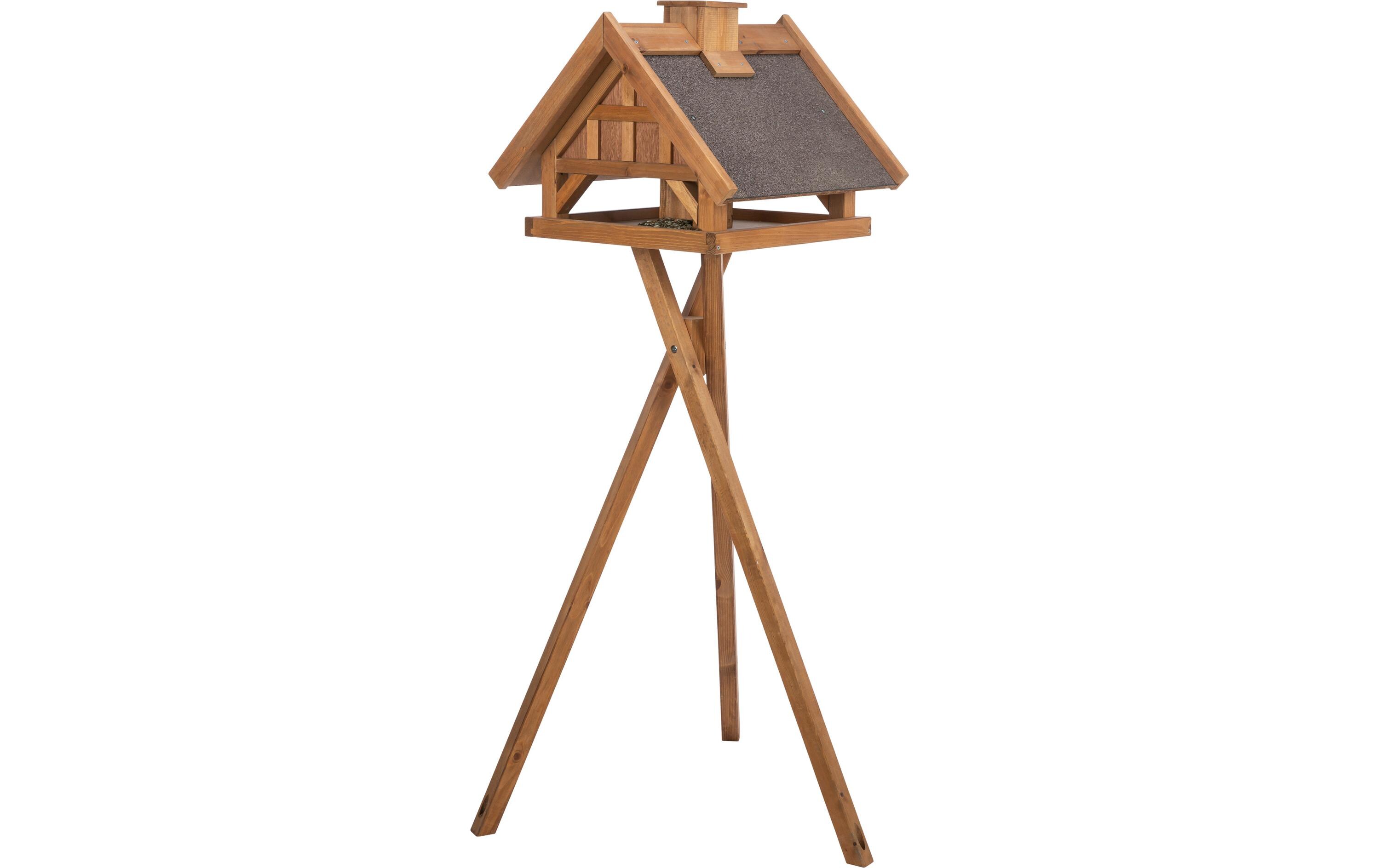 Futterspender Natura, 1.45 m, BraunVogelfutterhaus mit Ständer