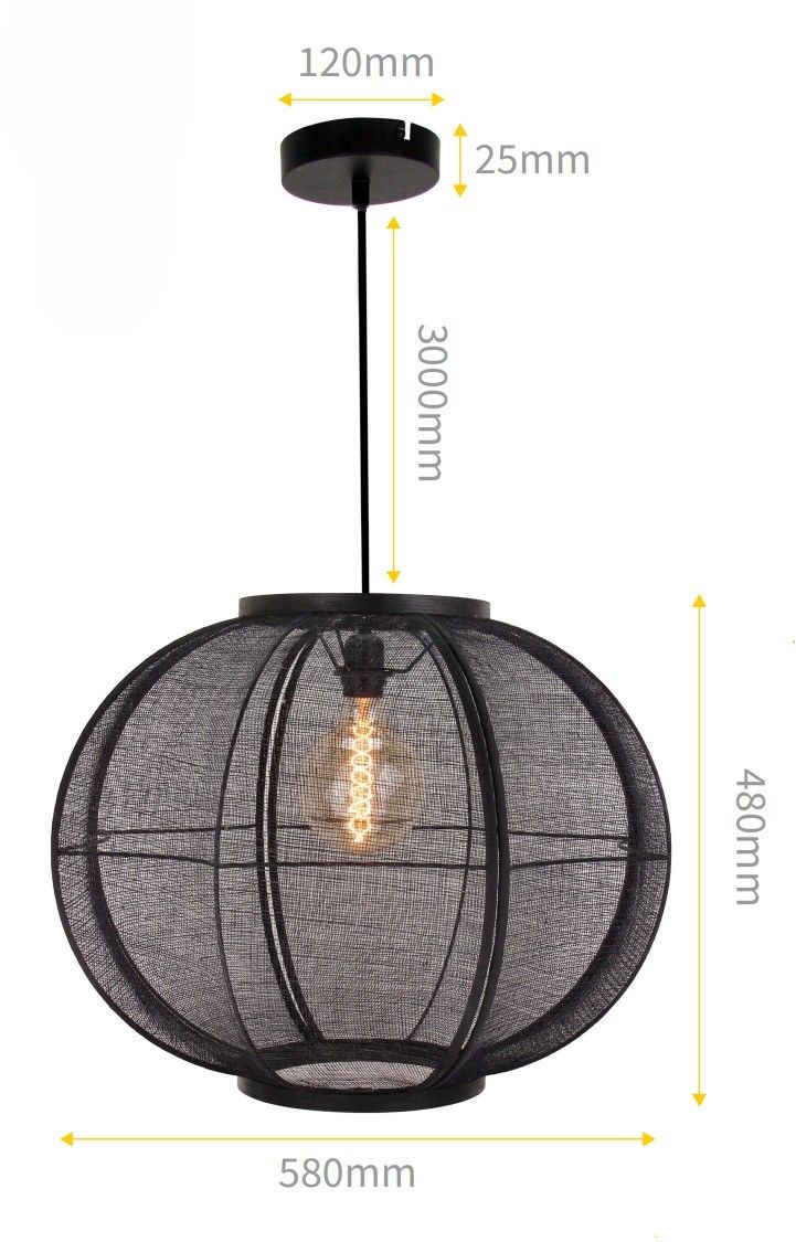 Hanglamp 05-HL4040-30 Fabric  | ETH⌀58  cm