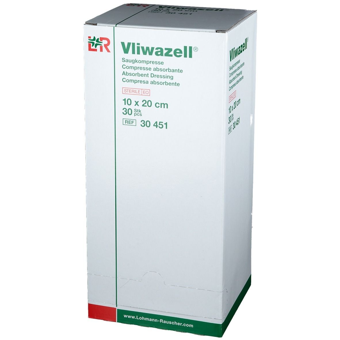 Vliwazell® hochsaugfähige Universalkompresse steril 10 cm x 20 cm
