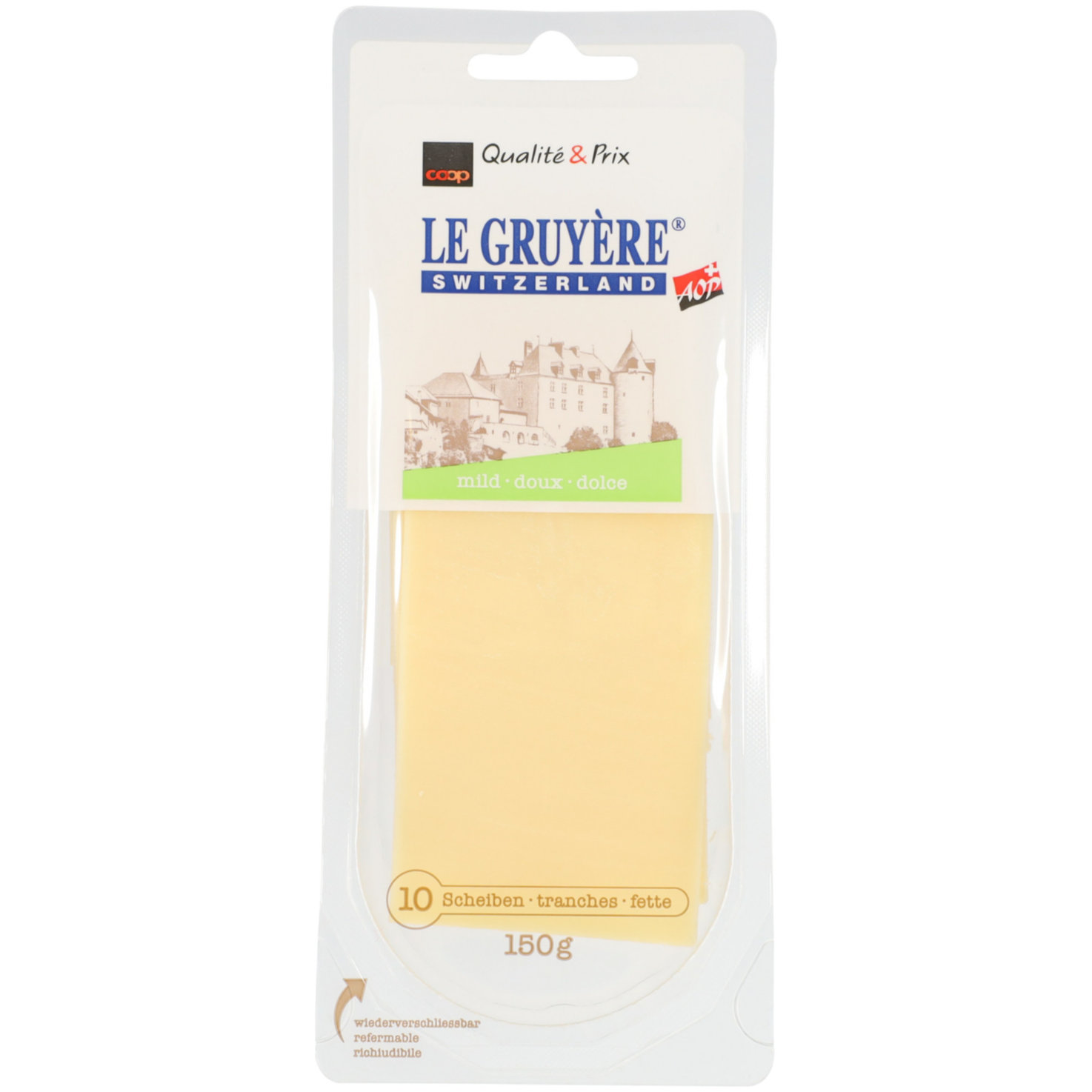 Gruyère mild Käsescheiben
