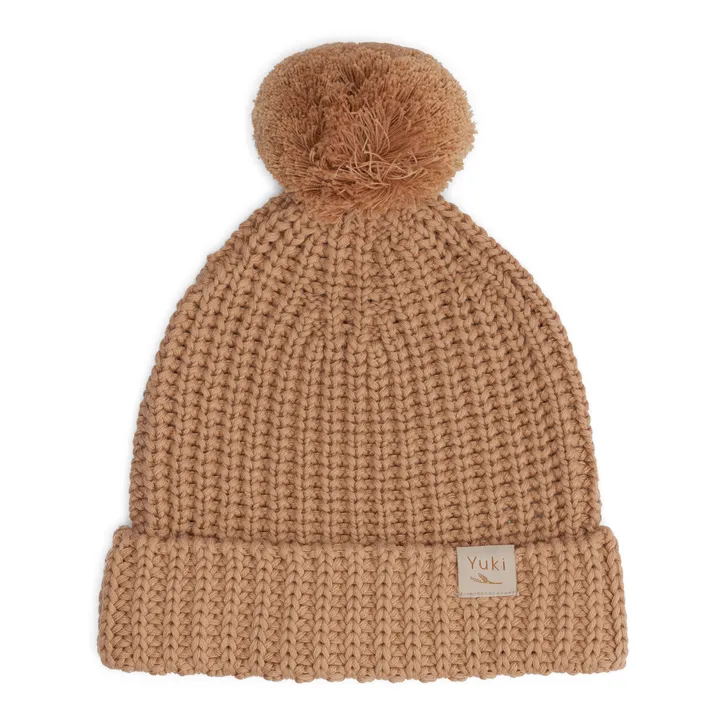 Yuki Bonnet Tricot Coton Bio | Vieux Rose