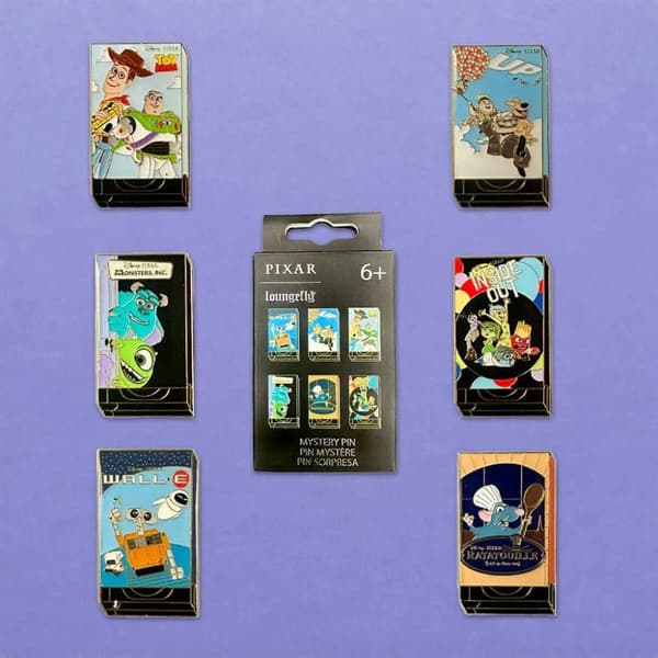 Loungefly Disney: Pixar Vhs Tapes Mystery Pins (wdpn3843-ea) (3DS)