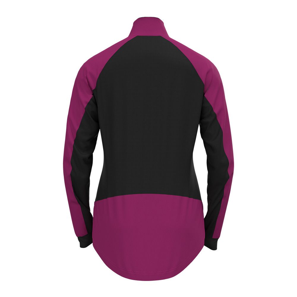 Odlo BRENSHOLMEN - Veste Femme festival fuchsia - black