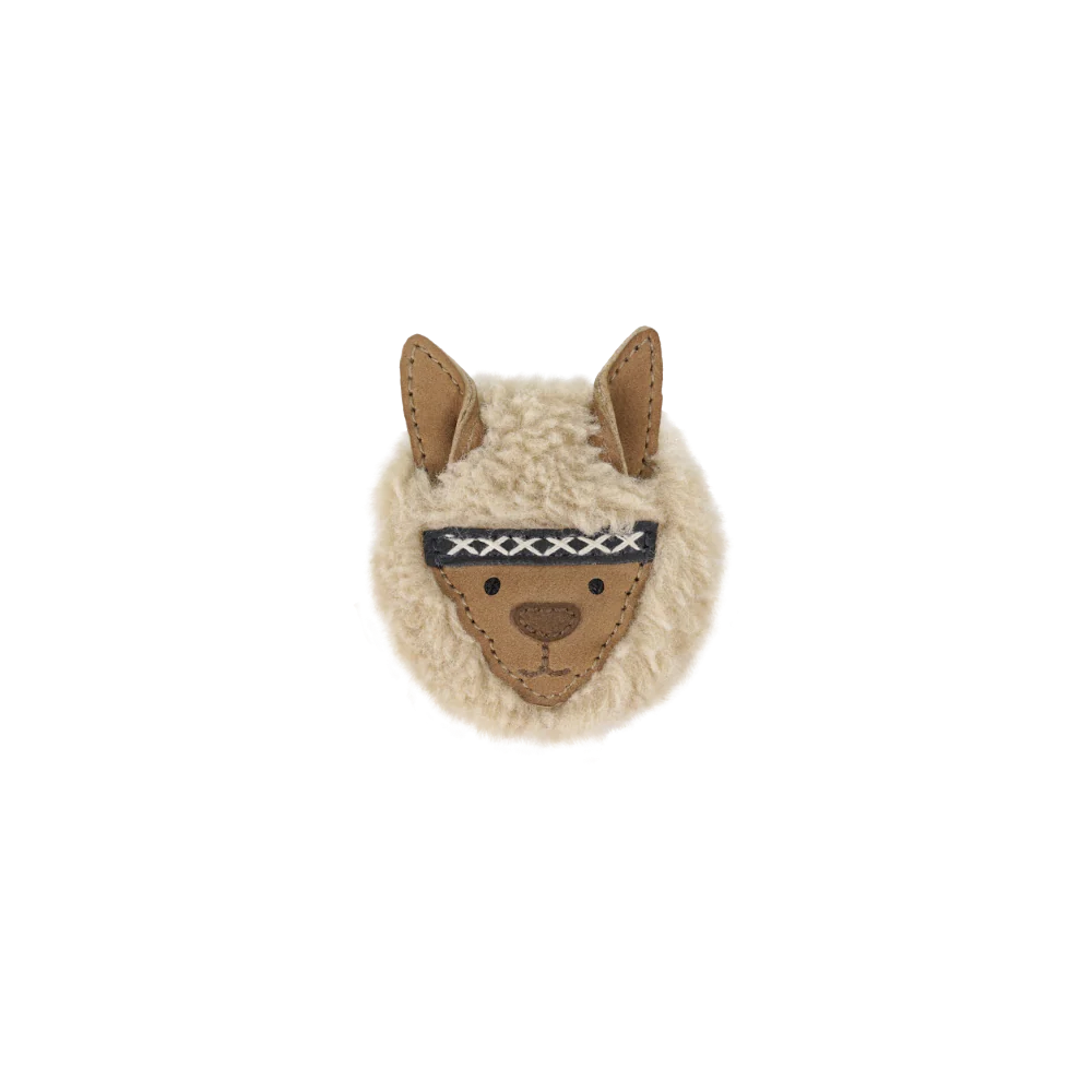 Josy Exclusive Hairclip | Alpaca | Beige Curly Faux Fur