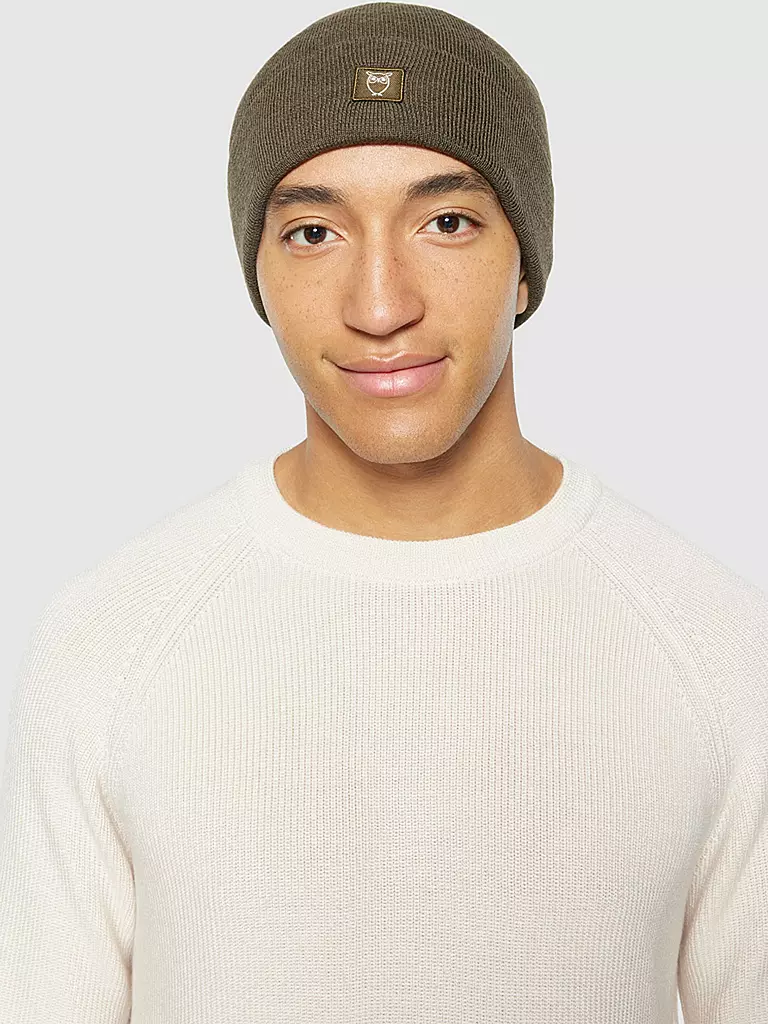 KNOWLEDGE COTTON APPAREL Mütze - Haube olive