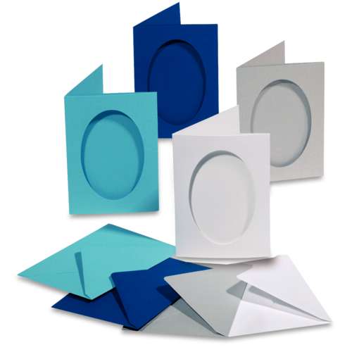 FOLIA® Passepartoutkarten ovale Stanzung