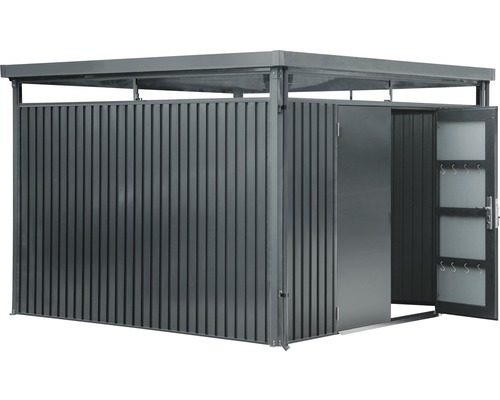 Tuinhuis met dakraam, 9 m², 314 x 314 cm, antraciet