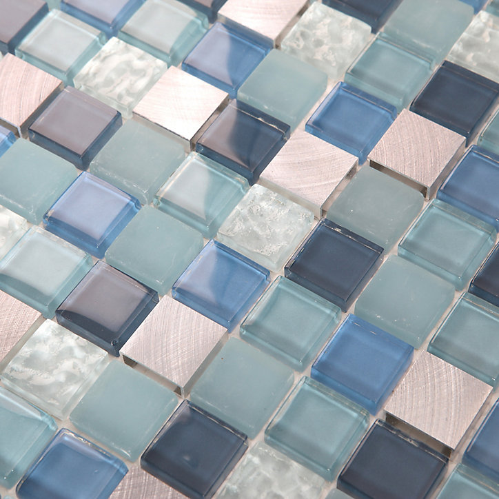 Mosaïque bleu 30x30cm Lizon GoodHome