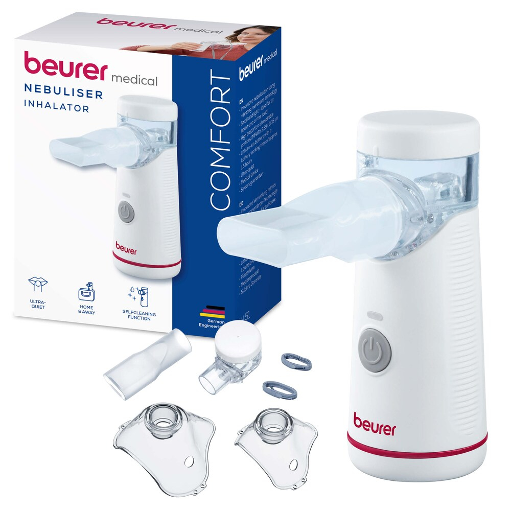 IH 51 Inhalator für Erwachsene und Kinder mit Schwingmembran-Technologie und Selbstreinigungsfunktion (10385) - Weiss
