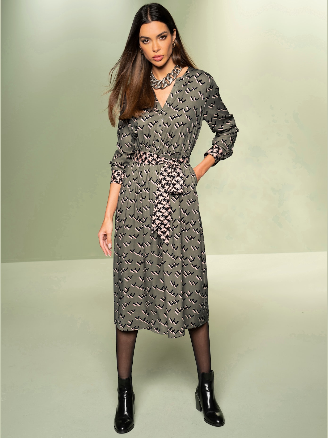 Robe imprimée qualité tissée