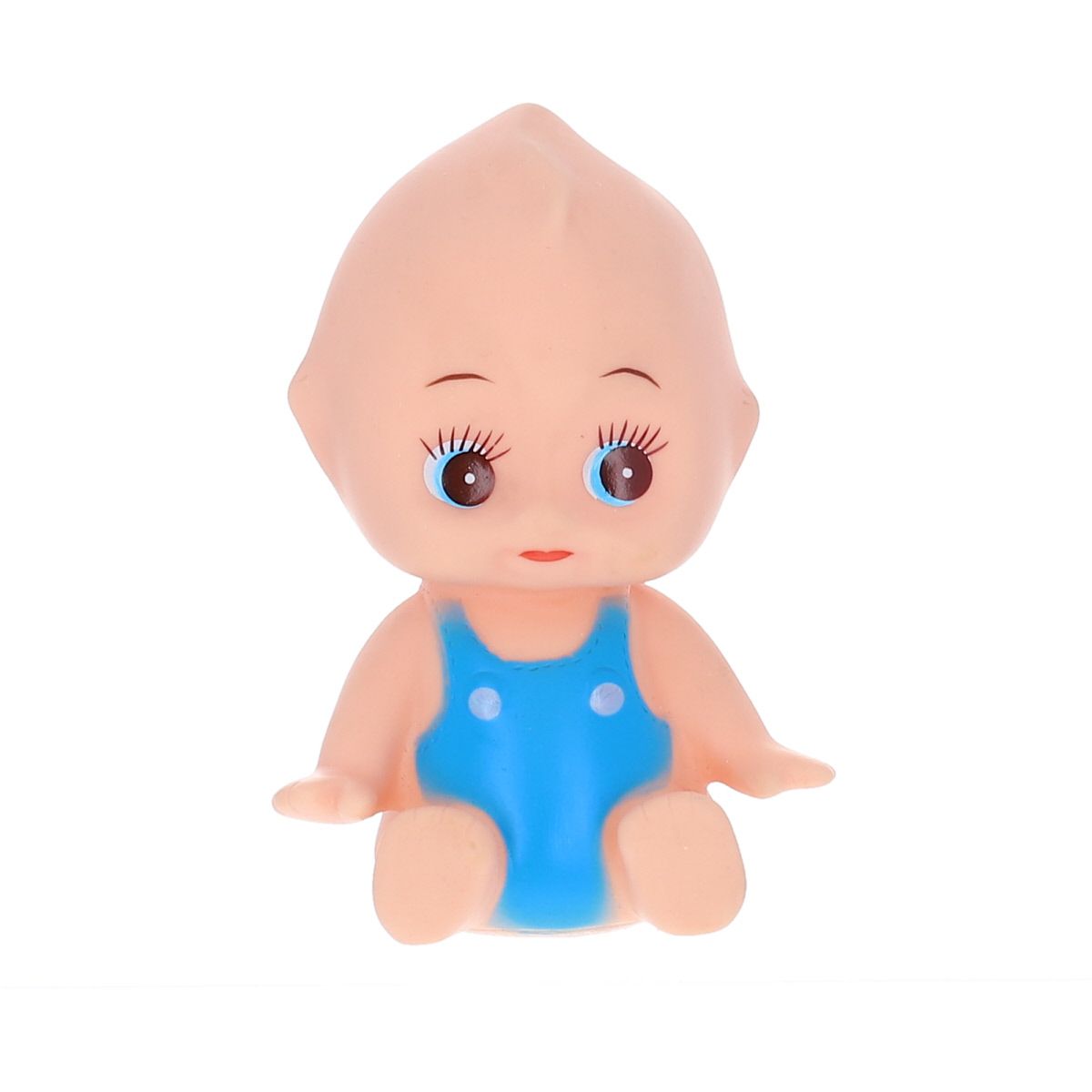 Mini poupée bébé vintage en combinaison bleue Mercredi et Patati
