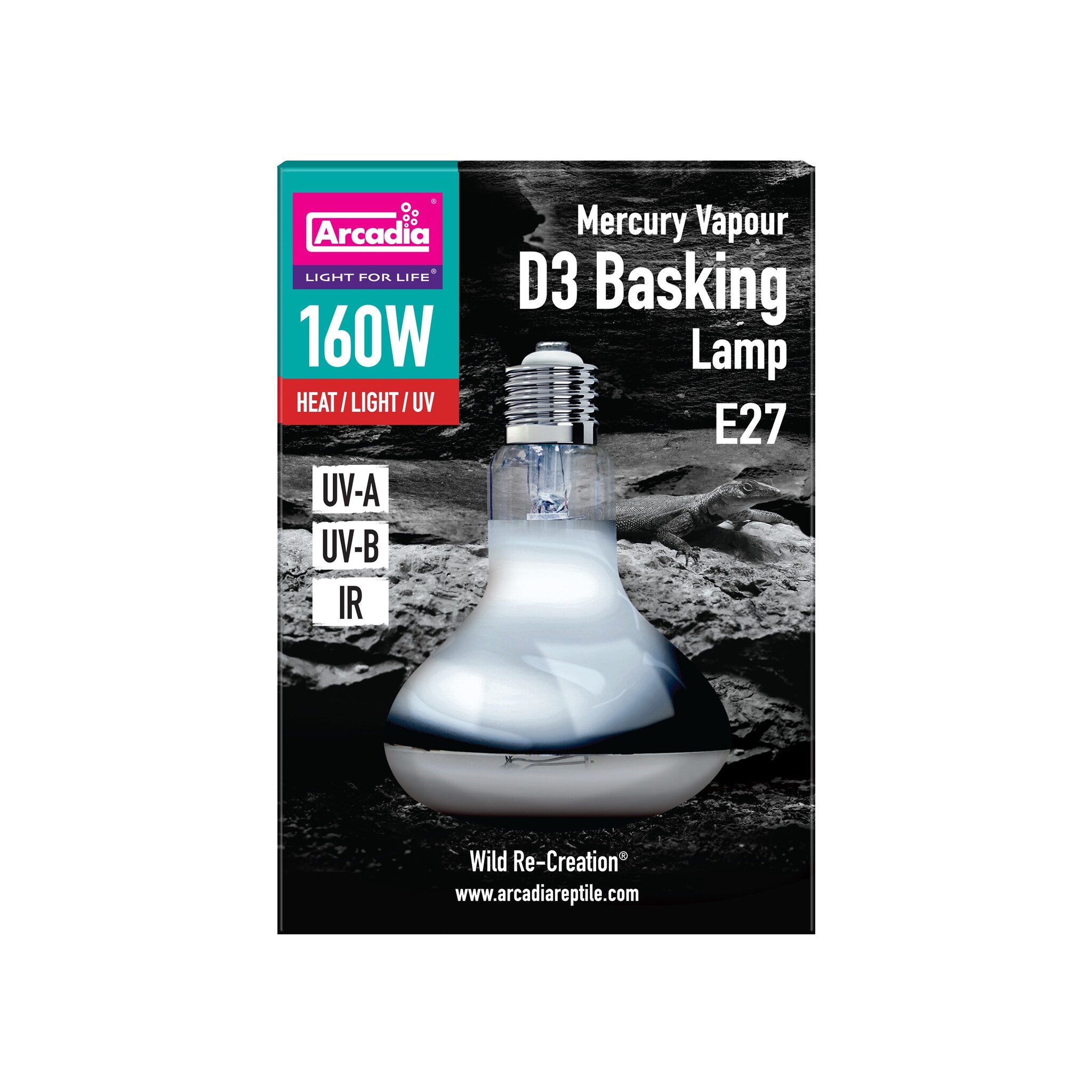 Arcadia UV Basking Warmtelamp 2e Generatie 160W